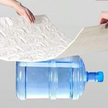 10/20 件 3D 墙板，即剥即贴 3D 壁纸，自粘防水泡沫板，适用于客厅、卧室、洗衣房、厨房、壁炉、电视墙装饰 - 白色 - 查看 6