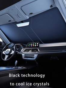 汽车挡风玻璃遮阳帘，紫外线反射遮阳帘，可折叠汽车车窗遮阳帘 - 遮陽擋 - 查看 10