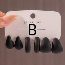 Bộ 6-18 khuyên tai nhựa Acrylic hình giọt nước phóng đại xuyên biên giới Châu Âu và Châu Mỹ mới - CCB - Xem 5