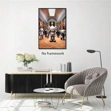 1幅KAWS海报艺术帆布印刷墙面客厅走廊装饰礼品 KAWS人物帆布墙面艺术男士房间装饰礼品 - C - 查看 2