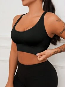 5pcs/Set Women's Seamless Adjustable Gather Sports Bras - Comfortable, Breathable, Shock-Absorbing, Fashionable, Suitable For Yoga - Multicolor - View 7