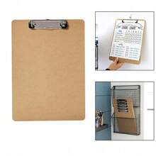 5PCS Quality Hanging A4 File Clipboard Folder With Clip Hole For Office School Warehouse - Wood - View 1