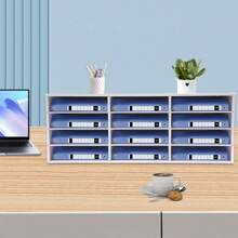 HaroldDol 12-Slot Dokumente Organizer Mail Sorter Veranstalter Desktop Dateiaufbewahrung Mail Sorter Veranstalter, Arbeitsplatte Literatur Organizer, Student Mailbox für Klassenzimmer, Desktop Bill Paper Organizer für Büro Haus Schule - 1 - Übersicht 1