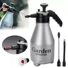 Handheld Pump Garden And Lawn Sprayer 2.5L Pressure Sprayer Adjustable Nozzle - Silver - View 1