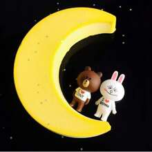 月亮形硅胶模具，适用于慕斯蛋糕、布丁、甜点、法式海绵蛋糕、糖果、糕点、星形和月饼模具 - 彩色 - 查看 7