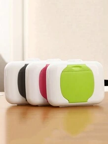 1件迷你便携式纸巾盒是一款非常实用的产品，其设计充分考虑了便携性和实用性，适合各种场合 - 彩色 - 查看 5