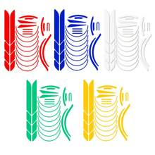 1 Set Electric Scooter Reflective Stickers, Night Visibility Warning Waterproof Decal, DIY Personalized Reflective Stickers