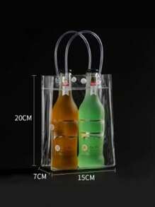 带手柄的透明 PVC 礼品袋、可重复使用的透明手提袋、用于购物、聚会、婚礼、生日、节庆的透明购物袋、派对小礼品袋、圣诞节、化妆品包装和手工艺品、邮递员必备品、返校必备品、婚礼必备品、送给妈妈、奶奶、姐妹、老师的礼物、母亲节礼物、教师节礼物、婚礼礼物、 - 無色 - 查看 7