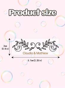 45pcs Wedding Bubble Tube Labels, Personalized Wedding Labels,Wedding Stickers Custom,Bubble Wand Label Clear, Bubbles Wedding Label,Bubble Party Custom Transparent Stickers