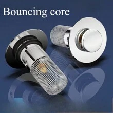 2Pcs Premium Bathroom Sink Stopper Hair Catcher - Drain Catches & Strainers With Removable Stainless Steel Filter Basket, Pop-Up Design, Easy Cleaning, And US Drain Compatibility - Replacement For Bathroom Sink Stopper