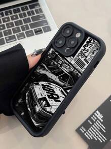 精密穿孔直边黑白汽车喷漆防摔手机壳兼容 iPhone P14 Pro Max、P13、P11、P12、XR、7/8;Galaxy S24、A03s、A03 Core、A04、A12、A13、A14、A21s、A22、A23、A24、A32、A33、A34、A51、A52、A53、A54、A71、A72、A73、S20 FE、S21、S22;Redmi 9、9A、10A、10C、Note 9、Note 10、Note 11、Note 12、12、12C - 彩色 - 查看 4