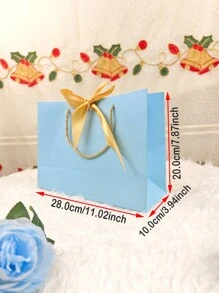 1 件优雅蝴蝶结个性化手提包，派对礼物、周年纪念日、情人节、教师节礼物的最佳选择 - 彩色 - 查看 3