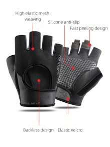 BAMANSHI 一双健身手套，适合举重、骑自行车、健身房、训练、透气且贴身的运动手套 - 彩色 - 查看 2