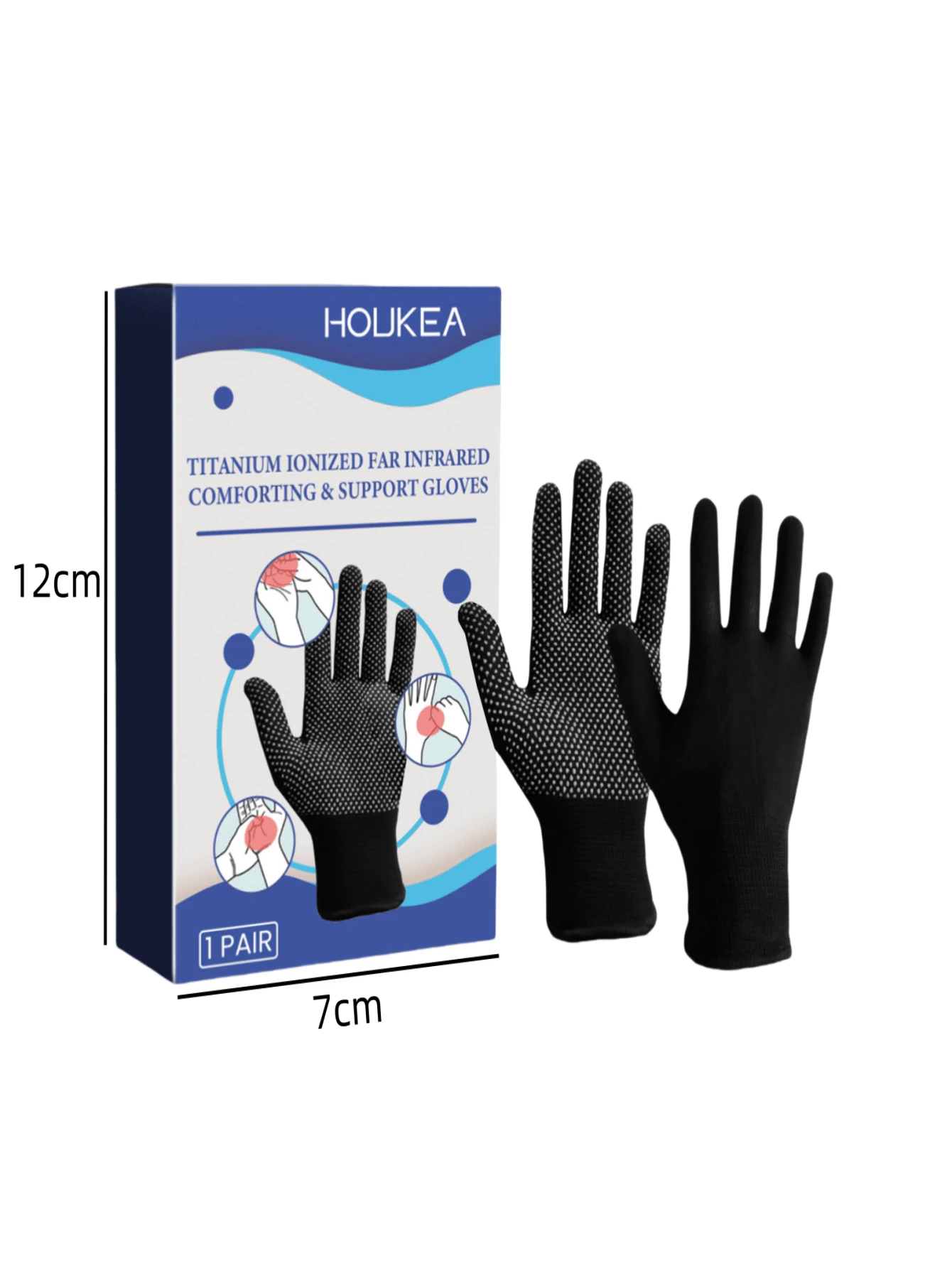 1 Par De Guantes De Punto Sin Dedos Para Mujer, Cómodos Y Cálidos, Guantes De Medio Dedo Con Remache Ideales Para Estudiantes Escribir A Maquina Y Primavera