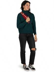 Valentine's Day Bolsas Gift Osprey Daylite Shoulder Sling Bag – Compact Crossbody Backpack For Everyday Carry, Festivals, And Lightweight Travel - 欣快流動印花/聲波灰 - 查看 8