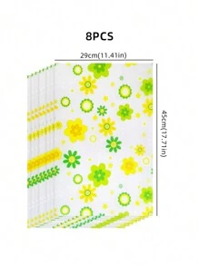 1pc/4pcs/8pcs 45*29cm Cuttable PEVA Refrigerator Mat, Rectangle Waterproof Refrigerator Liner, Moisture-Proof Pad, Washable Shelf & Drawer Liner, Placemat For Home ,Dehumidifier For Home