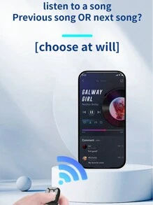 S22 Portable Smart Wireless Ring Remote Control Wireless Selfie Distance Smart Finger Ring Remote Control