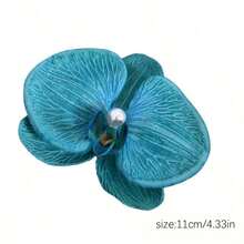 1 szt. Imitacja motyla, kwiat orchidei, spinka do włosów dla kobiet, słodki i elegancki styl, odpowiednia na co dzień, randkę, na zewnątrz, dojazdy do pracy, plażę i wakacje, akcesoria do włosów do fotografii, letnie spinki do włosów, spinki do włosów, spinki do włosów - Wielokolorowe - Zobacz 5