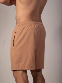 Short de Praia Masculino Com Cordão e Bolsos