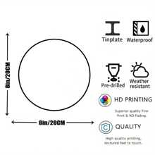 1 Stück elegante viktorianische Stil runde Metallwandkunst mit Blumen- und Spitzendesign - ideal für Restaurant, Bar, Café und Partydekor