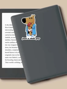 Pegatinas de meme "Sólo un tipo relajado" - Pegatinas de personaje divertidas y lindas para laptop, botella de agua, cuaderno o pegatinas de memes