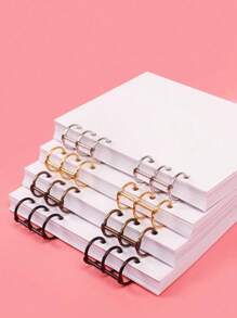 3 孔金属活页夹环，复古风格活页书环，适用于 A5/A6 计划器的可拆卸活页活页夹环，DIY 活页夹，三孔活页夹环，6 个金属环，用于日历、相册、子弹日记本，每包 2 个返校 - 彩色 - 查看 11