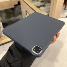 深蓝色蜂窝状 TPU 笔槽全包裹平板电脑保护套,带磁扣和笔架,三折支架,适用于多个品牌的各种 iPad 型号 - 寶藍色 - 查看 6