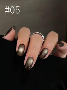 MISS SHAKA 10ml热销粉色缎面猫眼凝胶指甲油冰透明裸粉色玻璃珠猫眼水晶凝胶热销美白美甲美甲沙龙专用美甲用品圣诞美甲