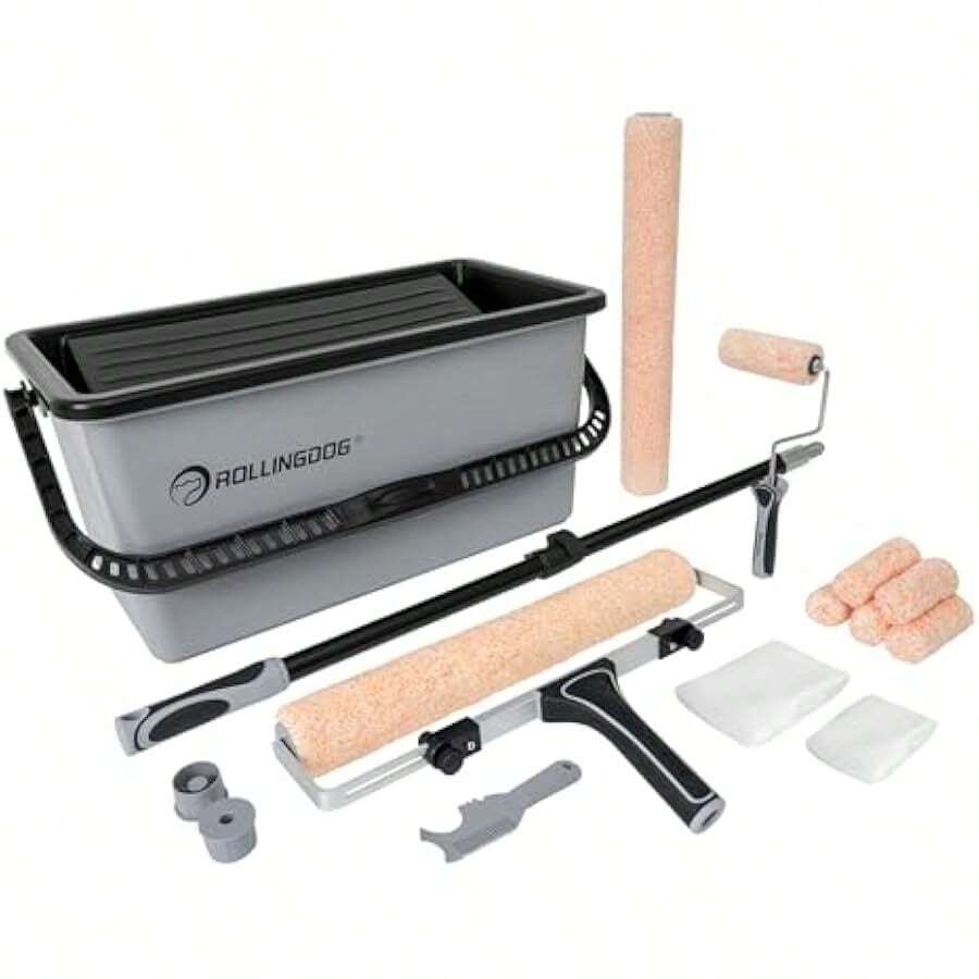 ROLLING 18 Inch Paint Roller Set 18 Inch Paint Roller High Capacity Paint Bucket Ideal For Large Scale Home Renovation And Professional Painting Projects - as pic - View 1