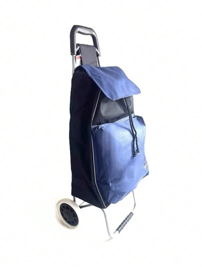 Shopping Trolley With Insulated Pocket, Waterproof, Wear-Resistant, High Quality, With Soft Wheels, Made Of Premium Oxford Fabric, 1.8 Kg, Available In Several Colours, 95 X 24 X 32 Cm