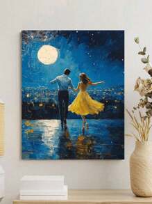 Dance DIY Digital Painting: Illuminate Creative Living, Depict A Colorful World. DIY Digital Painting, Embark On Your Art Journey. It Is The Perfect Blend Of Creativity And Fun, An Ideal Choice For Interactive, Couples Sharing, And Personal Relaxation. - Navy Blue - View 2