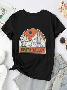 Wild West Adventure And Freedom For Women's Women T-Women's Shirt - 黑色 - 查看 1