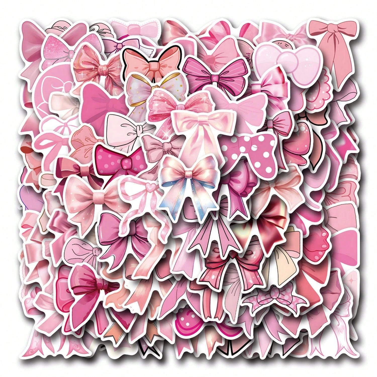120 Autocollants Roses PVC - Déco Créative Pour Valise, Gourde, Scooter - Style Mignon Et Girly