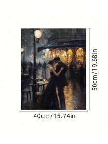 لوحة رقمية لموضوع الأزواج في باريس: أشعل الحياة الإبداعية، صور عالم ملون. لوحة رقمية DIY، ابدأ رحلتك الفنية. إنها المزيج الكامل من الإبداع والمتعة، خيار ممتاز للتفاعل وتبادل الأزواج والاسترخاء الشخصي. قماش عالي الجودة، نسيج ناعم، يحمل أحلامك الفنية. - رمادي - مشاهدة 3