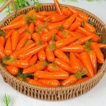 20pcs/10pcs Easter Simulation Artificial Mini Carrot Decoration,For Easter Party Home DIY Decoration Vegetable Carrots Gift