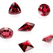 One 100% Lab Grown Ruby Rhombus Cut Gemstone For Charms Advanced Jewelry Making Materials DIY - Red - View 3