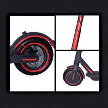 1 Set Electric Scooter Reflective Stickers, Night Visibility Warning Waterproof Decal, DIY Personalized Reflective Stickers
