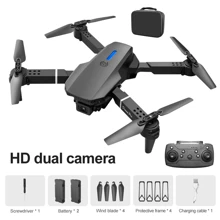E88 Drone, Three Sided Obstacle Avoidance, Dual Camera Switching, Six Directional Gyroscope, One Click Takeoff, One Click Landing, Takeoff And Landing, Forward And Backward, Left And Right Flight, Suitable For Beginners, Great Christmas Gift, Birthday Gift, New Year Gift - Multicolor - View 13