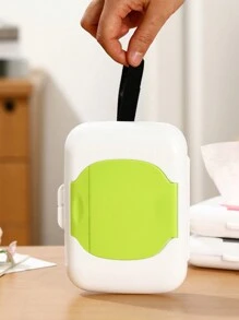 1件迷你便携式纸巾盒是一款非常实用的产品，其设计充分考虑了便携性和实用性，适合各种场合 - 彩色 - 查看 11