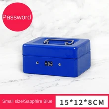 1 个迷你零用钱箱可上锁安全保险箱带锁槽 - 金属硬币银行存钱罐适合成人儿童 - 彩色 - 查看 7