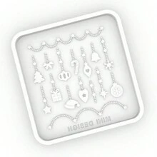 Christmas Chain Resin Casting Mold, Silicone Mold Accessories, Resin Liquid Mold, Resin Keychain Silicone Molds, Resin Mold - Silicone - View 6