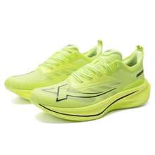 XTEP 2000km 2.0跑步鞋，减震技术回弹，户外健身长距离男鞋，876219110043 - 螢光青檸綠/黑 - 查看 3