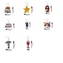 1 szt. 8 dostępnych stylów Unikalny projekt akrylowych kolczyków Styl codzienny i kombinacja na przyjęcia świąteczne Pasujące różne style Idealne do codziennego noszenia i na przyjęcie Najlepszy wybór