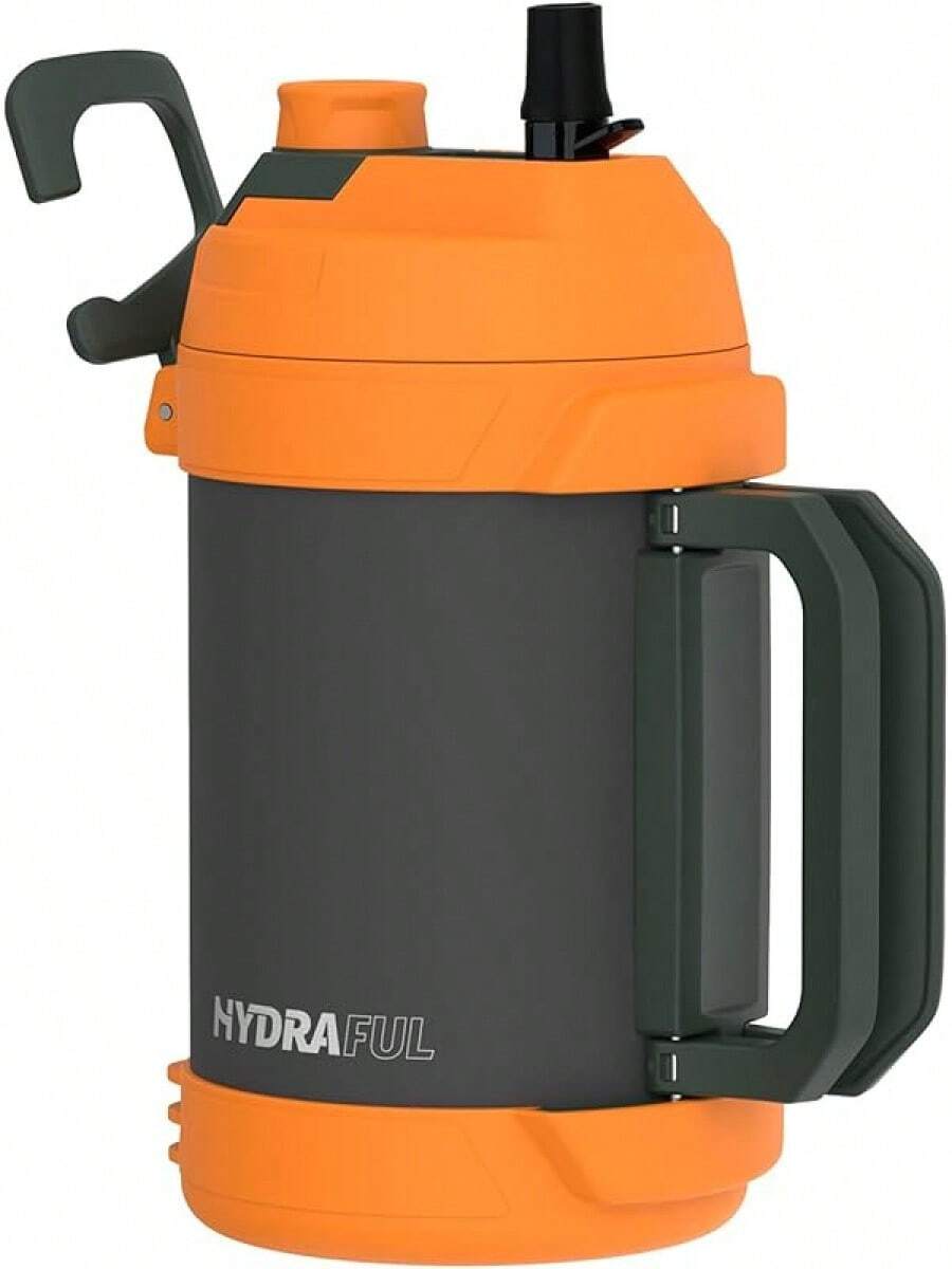 Hydraful Gallon Jug, 128oz Large Insulated Stainless Steel Sports Water Jug, Large Triple Wall Vacuum Insulation Water Bottle-Keeps Cold Up To 48 Hrs-Sweat Proof,For Gym, Hiking & Camping - Graphite Gray - View 1