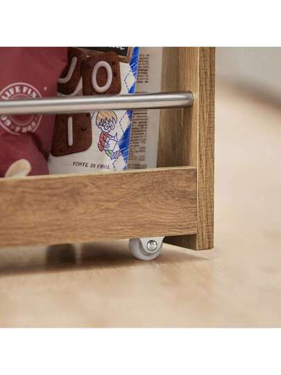 SoBuy NSR01 W, Tiers Serving Trolley, Slide Out Storage Rack Shelf On Wheels, Mobile view 7