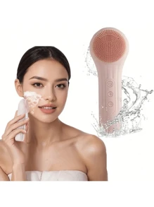 1 件装超声波去角质器、皮肤热疗和按摩器、IPX7 防水硅胶、USB 充电、6 种可调速度、适合作为送给女性、妻子、女儿的礼物 - 彩色 - 查看 9