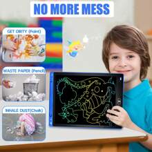 Tablettes d'écriture LCD 12 pouces, lots de planches à dessin électroniques effaçables et colorées pour peinture et dessin. Cadeaux d'apprentissage pour garçons et filles. Tablette de dessin magique pour enfants. Cadeaux éducatifs de Noël et d'anniversaire pour les filles et garçons de 3 à 6 ans