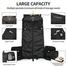 Seyfocnia Carry On Garment Bag Foldable Garment Bags For Travel, Duffle Garment Bag With Shoe Pouch 2 In 1 Hanging Suitcase Suit Bag Men Convertible Garment Bag For Weekend Sport   International Women's Day