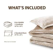 Full/Queen Cozy Velvet Comforter Sets, Luxe 3-Piece All Season Down Alternative Bedding Set, Pink Blush Damask Comforter Bed Set With Pillow Shams