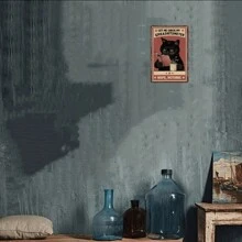 1 pieza Decoración de pared de metal vintage de gato negro y café, arte de pared humorístico "Déjame revisar mi medidor de 'cuidado'", regalo perfecto para amantes de los gatos y el café. Esta decoración de metal multipropósito tiene orificios pretaladrados para una fácil instalación, adecuada para habitación, hogar, cocina, oficina, jardín, exterior, dormitorio, sala de estar, cafetería, restaurante, garaje y decoración de bar. - Multicolor - Ver 2